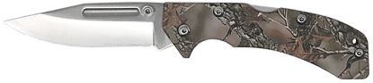 Picture of Accusharp 713C Lockback 3" Folding Clip Point Plain Stainless Steel Blade/Camo G10 Handle Includes Allen Wrench 