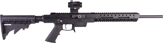 Picture of Excel Arms Ea22604 X-Series 22 Lr 10+1 16" Barrel, Aluminum Receiver, 6 Position Collapsible Stock, Includes Red Dot 