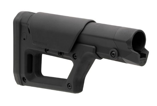 Picture of Magpul Mag1159-Blk Prs Lite Precision Stock Black Polymer/Metal Adjustable W/Rubber Buttplate 