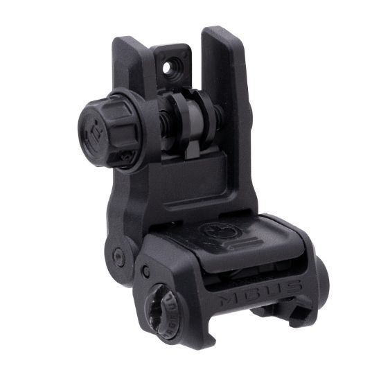 Picture of Magpul Mag1167-Blk Mbus 3 Sight Rear Black Flip Up For Ar-10/Ar-15/M4/M16/M110/Sr-25 