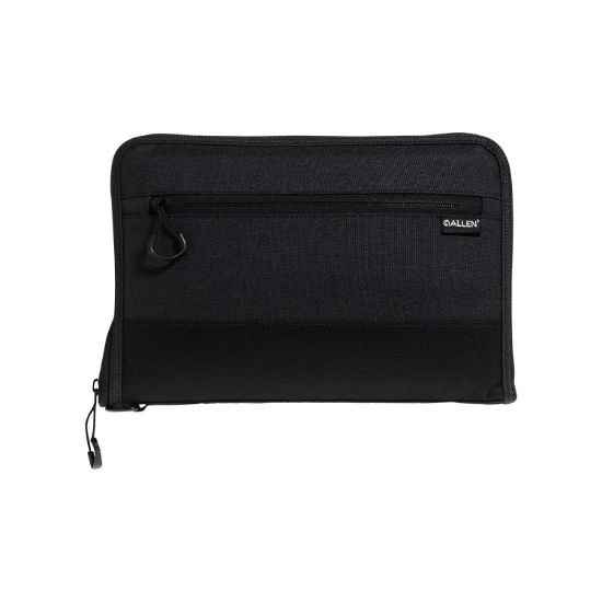 Picture of Allen 7758 Auto-Fit 2.0 Deluxe Handgun Case Black, Foam Padding, Knit Interior, Exterior Pocket For Most Full-Size Semi-Autos 11" L 