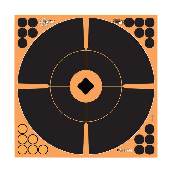 Picture of Ez-Aim 15376 Splash Reactive Bullseye/Crosshair Reticle Adhesive 12 Pack 