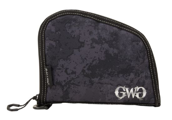 Picture of Girls With Guns 9078 Midnight Handgun Case 8" Black/Shade Blackout Camo, Locking Zipper 