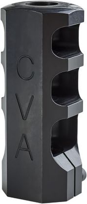 Picture of Cva Ac1726 Muzzle Brake Black Nitride With 3/4"-24 Tpi Threads For 50 Cal Cva Paramount, Accura Lr-X, Accura Mr-X 