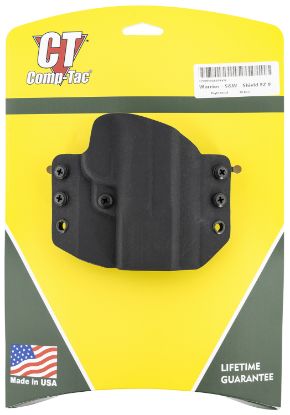 Picture of Comp-Tac C708sw295rbkn Warrior Owb Black Kydex Belt Loop Fits S&W M&P 9Ez Right Hand 