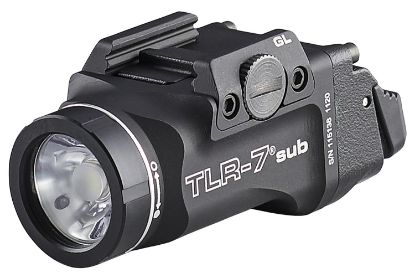 Picture of Streamlight 69400 Tlr-7 Sub Gun Light Black Anodized 500 Lumens White Led Glock 43X Mos/48 Mos/43X/48 