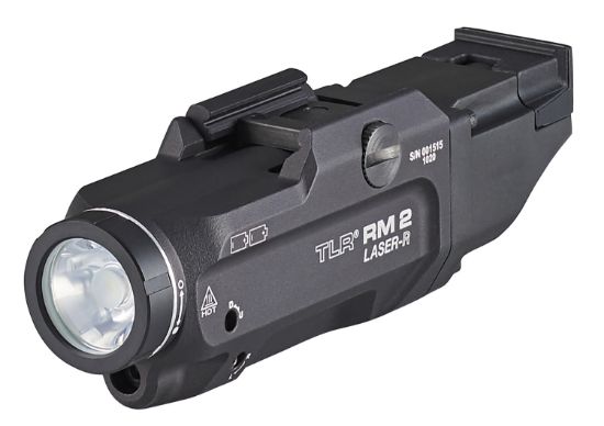 Picture of Streamlight 69448 Tlr Rm 2 Laser Rail Mounted Tactical Lighting System Black 1,000 Lumens White Led/Red Laser 