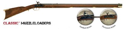 Picture of Traditions R2010 Kentucky Rifle 50 Cal Flintlock 33.50" Color Case/ Hardened Walnut 