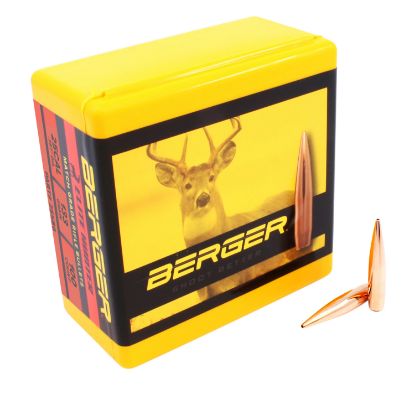 Picture of Berger Bullets 25586 Elite Hunter Outer Limits 25 Cal .257 133 Gr Boat Tail 100 Per Box 