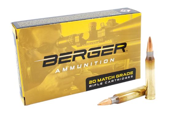 Picture of Berger Bullets 23020 Target Rifle 223 Rem 73 Gr Boat Tail 20 Per Box/ 10 Case 