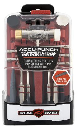 Picture of Real Avid Avhps-Rp Accu-Punch Hammer & Roll Pin Punch Set Black/Red Steel Rubber Handle 