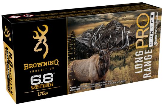 Picture of Browning Ammo B192500682 Long Range Pro Hunter 6.8 Western 175 Gr Sierra Tipped Gameking 20 Per Box/ 10 Case 