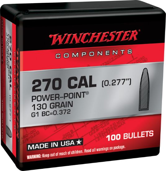 Picture of Winchester Ammo Wb270p130x Centerfire Rifle 270 Win .277 130 Gr Power Point 100 Per Box/ 10 Case 