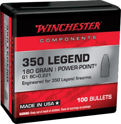 Picture of Winchester Ammo Wb350p180x Centerfire Rifle 350 Legend 180 Gr Power Point 100 Per Box/ 10 Case 