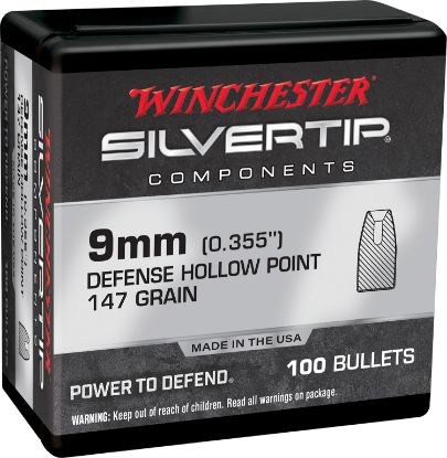 Picture of Winchester Ammo Wb9st147x Centerfire Handgun Reloading 9Mm .355 147 Gr Silvertip Hollow Point 100 Per Box/ 10 Case 