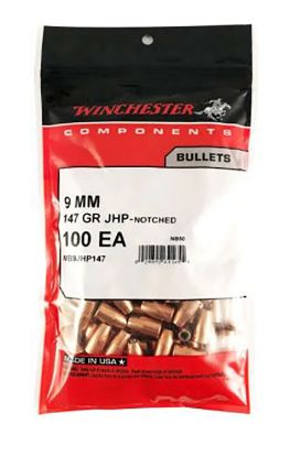 Picture of Winchester Ammo Wb9jhp147d Centerfire Handgun Reloading 9Mm .355 147 Gr Jacket Hollow Point 500 Per Box/ 4 Case 