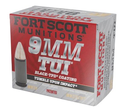 Picture of Fort Scott Munitions 9Mm080scvtpd Tumble Upon Impact (Tui) 9Mm Luger 80 Gr Solid Copper Spun 20 Per Box/ 25 Case *Tpd-9 Coated 