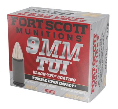Picture of Fort Scott Munitions 9Mm115scvtpd Tumble Upon Impact (Tui) 9Mm Luger 115 Gr Solid Copper Spun 20 Per Box/ 25 Case *Tpd-9 Coated 