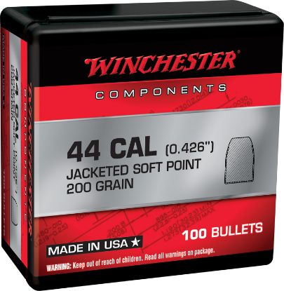 Picture of Winchester Ammo Wb44sp200x Centerfire Handgun Reloading 44 Mag .430 200 Gr Soft Point 100 Per Box/ 10 Case 
