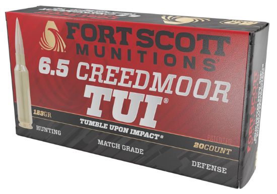 Picture of Fort Scott Munitions 65Cm123scv11 Tumble Upon Impact (Tui) Rifle 6.5 Creedmoor 123 Gr Solid Copper Spun 20 Per Box/ 10 Case 