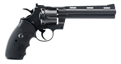 Picture of Umarex Colt Air Guns 2254040 Colt Python Bb Gun Revolver Co2 177 Bb 10Rd Black Frame Black Polymer Grip 