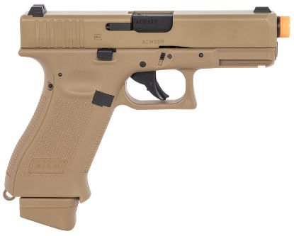 Picture of Umarex Glock Air Guns 2276338 G19x Gen5 Air Soft Co2 6Mm, 14+1, Steel Slide, Coyote Tan Polymer Frame, Coyote Polymer Grips 