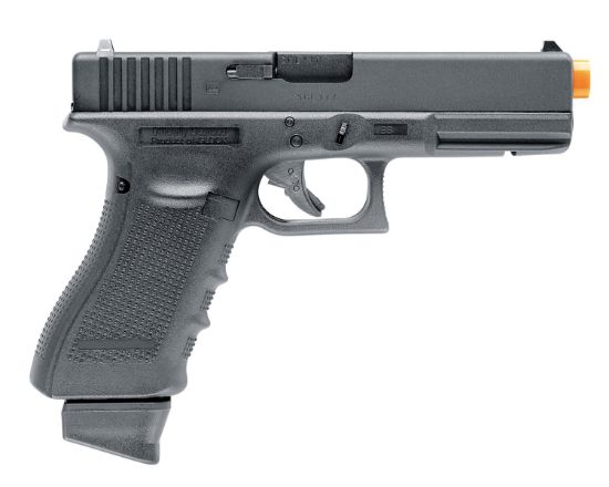 Picture of Umarex Glock Air Guns 2276318 G17 Gen4 Airsoft Pistol Co2 6Mm 23+1 Black Polymer Frame & Grips, Compatible With Most Glock 17 Holsters, Accessories & Gear 