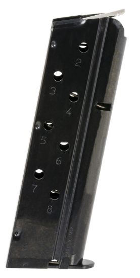 Picture of Mec-Gar Mgcgov40b Standard 8Rd 40 S&W Fits 1911 Government Blued Carbon Steel 