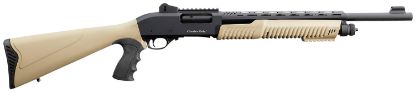 Picture of Charles Daly 930279 301 12 Gauge 3" 5+1 18.50" Barrel W/Heat Shield, Black Metal Finish, Synthetic Flat Dark Earth Fixed Pistol Grip Stock & Forend, Auto Ejection, Includes 3 Choke Tubes 