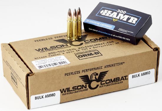 Picture of Wilson Combat A300hmr150btsp Ham'r Boat Tail 300 Ham'r 150 Gr Speer Boat Tail Soft Point 20 Per Box/ 10 Case 