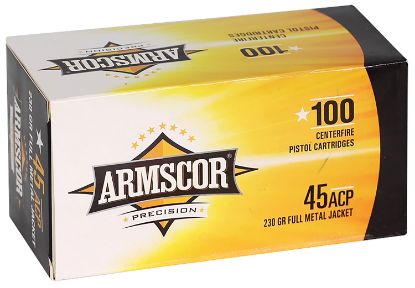 Picture of Armscor 50443 Precision Value Pack 45 Acp 230 Gr Full Metal Jacket 100 Per Box/ 12 Case 