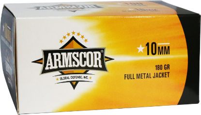 Picture of Armscor 50440 Precision Value Pack 10Mm Auto 180 Gr Full Metal Jacket 100 Per Box/ 12 Case 