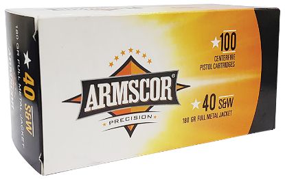 Picture of Armscor 50316 Precision Value Pack 40 S&W 180 Gr Full Metal Jacket 100 Per Box/ 12 Case 