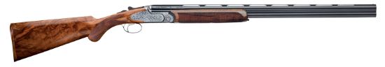 Picture of Rizzini Usa 510128 Artemis Field Full Size 28 Gauge Break Open 3" 2Rd 29" Gloss Blued Anodized Silver Engraved Steel Receiver, Fixed W/Prince Of Whales Grip, Oiled Turkish Walnut Wood Stock 