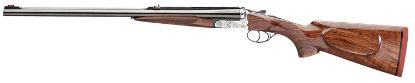 Picture of Rizzini Usa 7001500 Rhino Express 500 Nitro Express 2Rd 26" Gloss Blued 26" Chrome-Lined Barrel Coin Anodized Silver Engraved Steel Oiled Turkish Walnut Ambidextrous Hand 