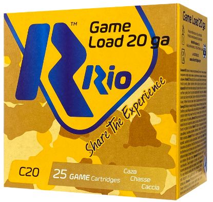 Picture of Rio Ammunition Rc206 Game Load 20 Gauge 2.75" 1 Oz 6 Shot 25 Per Box/ 10 Case 