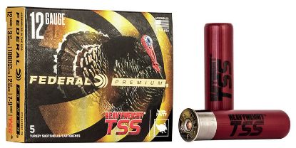 Picture of Federal Ptssx195f79 Premium Turkey Heavyweight Tss 12 Gauge 3.50" 2 1/2 Oz Tungsten 7/9 Shot 5 Per Box/ 50 Case 