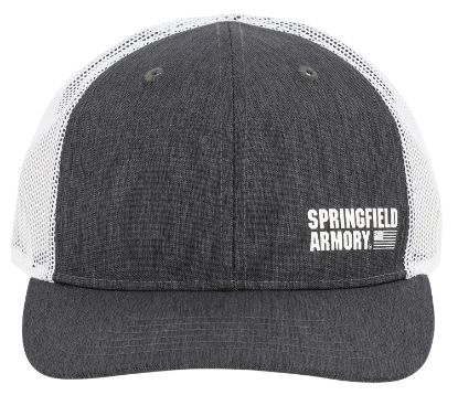 Picture of Springfield Armory Gep2382 Flag Trucker Hat Black/Gray Adjustable Snapback Osfa Structured 