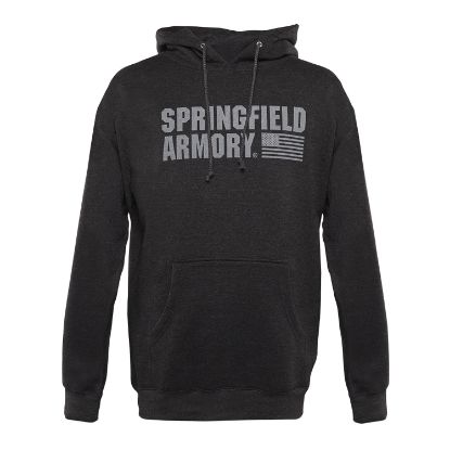 Picture of Springfield Armory Gep1663s Springfield Flag Logo Men's Charcoal Gray Long Sleeve Small 