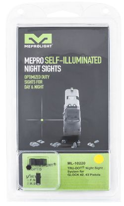 Picture of Meprolight Usa 102203201 Tru-Dot Black | Green Tritium Front Sight Yellow Tritium Rear Sight Set 