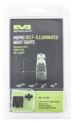 Picture of Meprolight Usa 114203101 Tru-Dot Black | Green Tritium Front Sight Green Tritium Rear Sight Set 