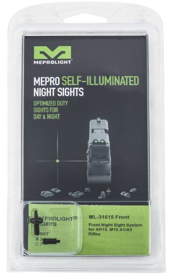 Picture of Meprolight Usa 1316153101 Tru-Dot Self Illuminated Ar 15/M-16/M-4 Sight Black- Green Front Sight Post 