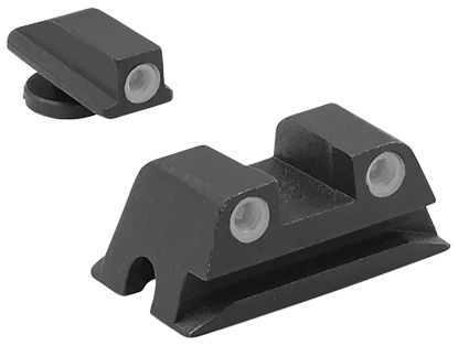 Picture of Meprolight Usa 188023101 Tru-Dot Black | Green Tritium Front Sight Green Tritium Rear Sight Set 