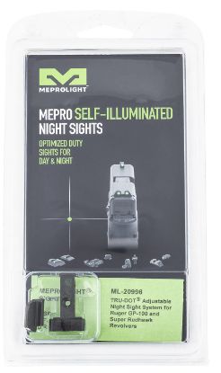 Picture of Meprolight Usa 209963101 Tru-Dot Black | Green Tritium Front Sight Green Tritium Adjustable Rear Sight 