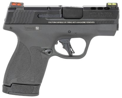 Picture of Smith & Wesson 13255 Performance Center M&P Shield Plus Edc 9Mm Luger 3.10" Ported 10+1,13+1 Black Matte Black Armornite Stainless Steel Ported Slide Black Polymer Grip (Manual) Fo Sights 