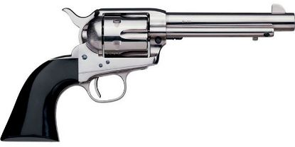 Picture of Taylors & Company 0420N00 1873 Cattleman 44-40 Win Caliber With 4.75" Barrel, 6Rd Capacity Cylinder, Overall Nickel-Plated Finish Steel & Black Polymer Grip 
