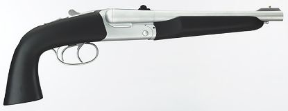 Picture of Taylors & Company 210248 Howdah Alaskan 45 Colt (Lc)/410 10.25" 2Rd Shot Matte Chrome Frame Matte Chrome Round Barrel Black Softtouch Coated Rubber Grip 