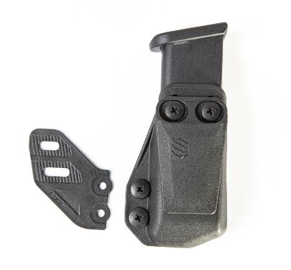 Picture of Blackhawk 416A03bk Stache Mag Carrier Iwb Single Stack Belt Clip Mount Fits Belts 1.50" Wide Black Polymer Ambidextrous 