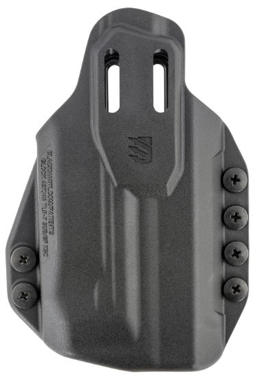 Picture of Blackhawk 416476Bk Stache Iwb Size 76 Black Polymer Belt Clip Compatible W/Glock 43X/48 W/Surefire Xsc Ambidextrous 