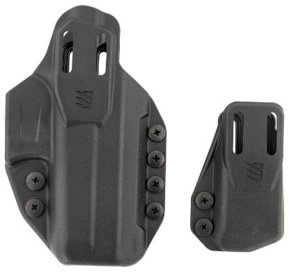 Picture of Blackhawk 416102Bk Stache Premium Kit Iwb Size 02 Black Polymer Belt Clip Compatible W/Glock 19/23/32/44/45 Includes Mag Carrier Ambidextrous 